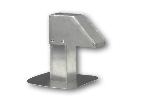  HorecaTraders Dachdurchführung | Aluminium | 8x8 cm | 1 Ausgang 