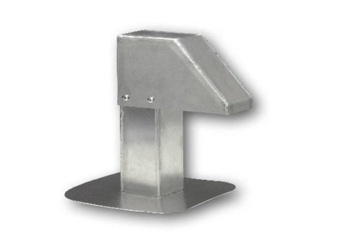  HorecaTraders Roof terminal | Aluminum | 8x8 cm | 1 exit 