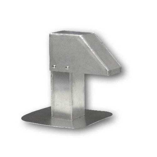  HorecaTraders Dakdoorvoer | Aluminium | 8x8 cm | 1 uitgang 