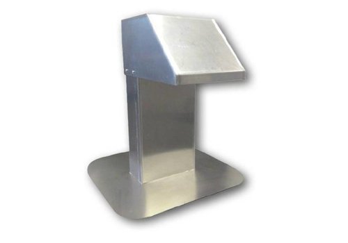  HorecaTraders Conduit de toit | Aluminium | 12x25 cm | 1 sortie 