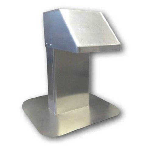  HorecaTraders Roof terminal | Aluminum | 12x25cm | 1 exit 