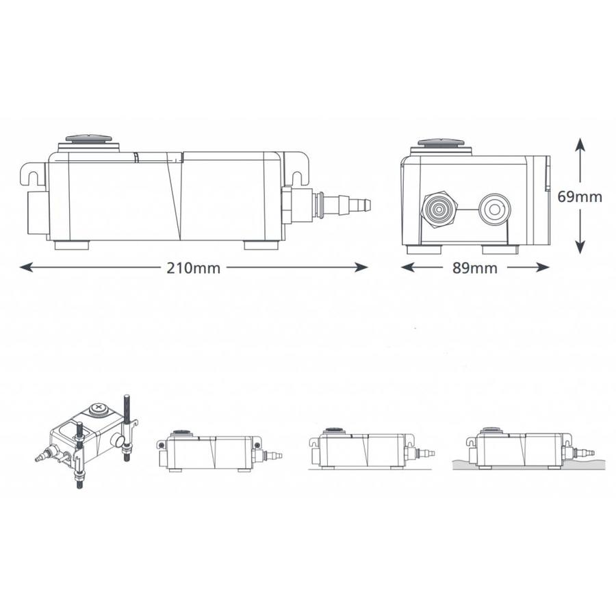 Mini tank pomp