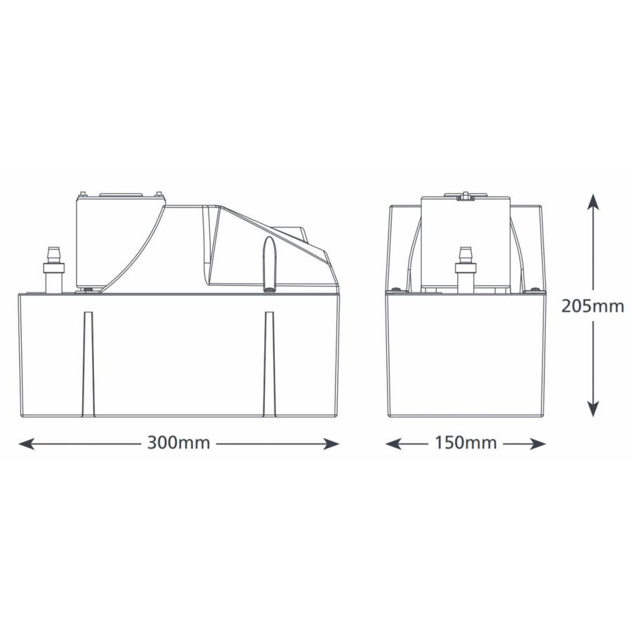 Heavy duty tank pomp