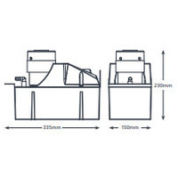 Refrigerated cabinet condensate drain pump