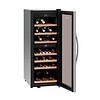 Bartscher Wine fridge | 113 Liters | 2 Zones | Soundless Compressor | 580x396x1030(h)mm