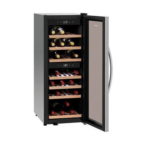  Bartscher Wine fridge | 113 Liters | 2 Zones | Soundless Compressor | 580x396x1030(h)mm 