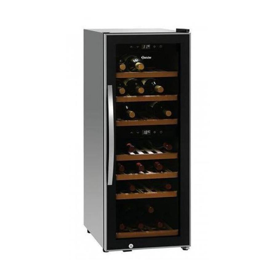 Refroidisseur à vin | 113 litres | 2 zones | Compresseur silencieux | 580x396x1030(h)mm