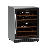 Wine Fridge Black | Soundless Model | 2 Temperature Zones | 590x575x825(h)mm