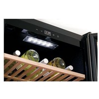 Wine cooler Black | Silent Model | 2 Temperature zones | 590x575x825(h)mm