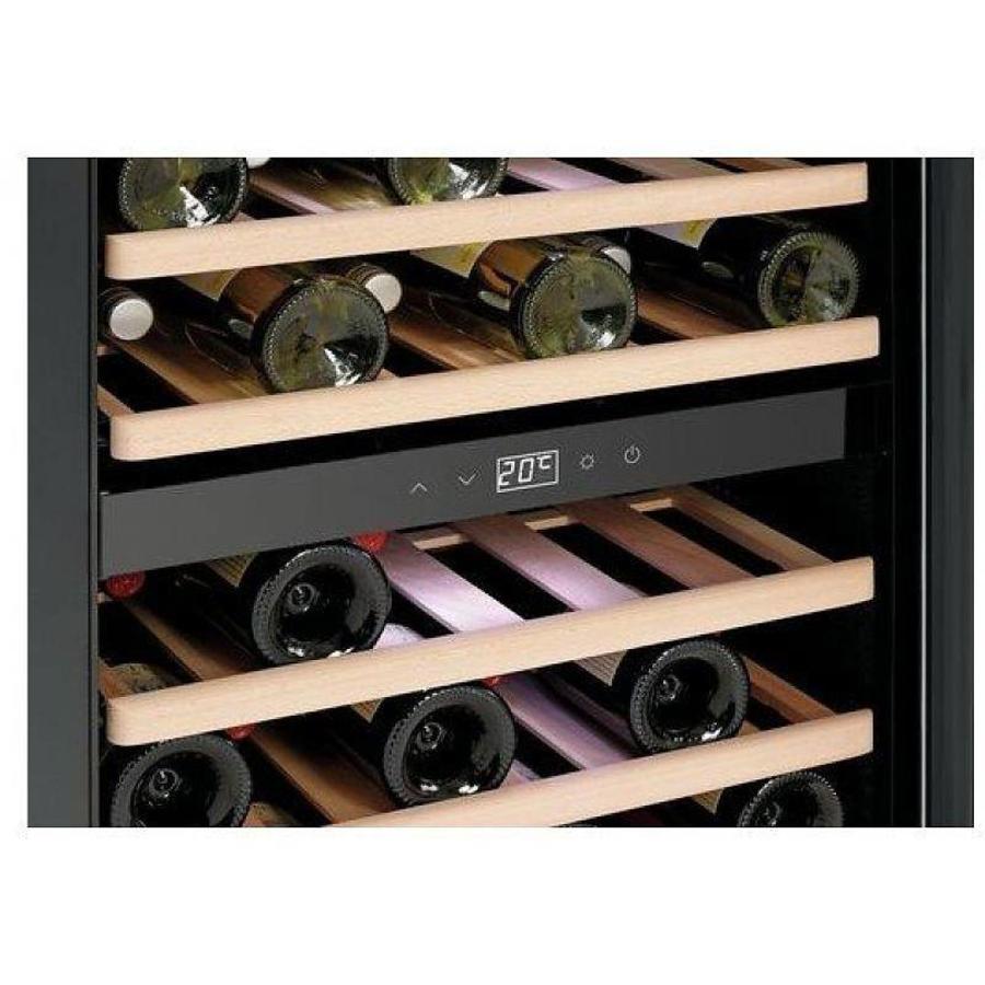 Wine Fridge Black | Soundless Model | 2 Temperature Zones | 590x575x825(h)mm