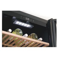 Wine cooler Black | Silent Model | 2 Temperature zones | 600x750x1860(h)mm