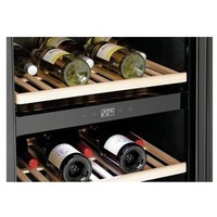 Wine Fridge Black | Soundless Model | 2 Temperature Zones | 600x750x1860(h)mm