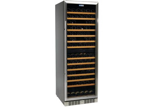  HorecaTraders Wine Cabinet Ventilated | 375 Liters | 2 Temperatures | 595x680x1760(h)mm 