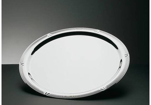  APS Plat de service rond en acier inoxydable | 3 tailles 