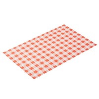 Greaseproof paper white/red