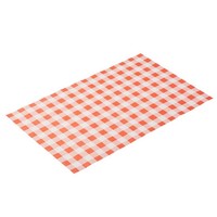 Greaseproof paper white/red