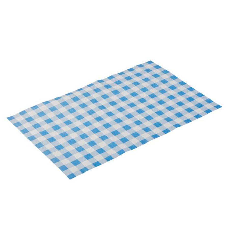 Greaseproof paper white/blue