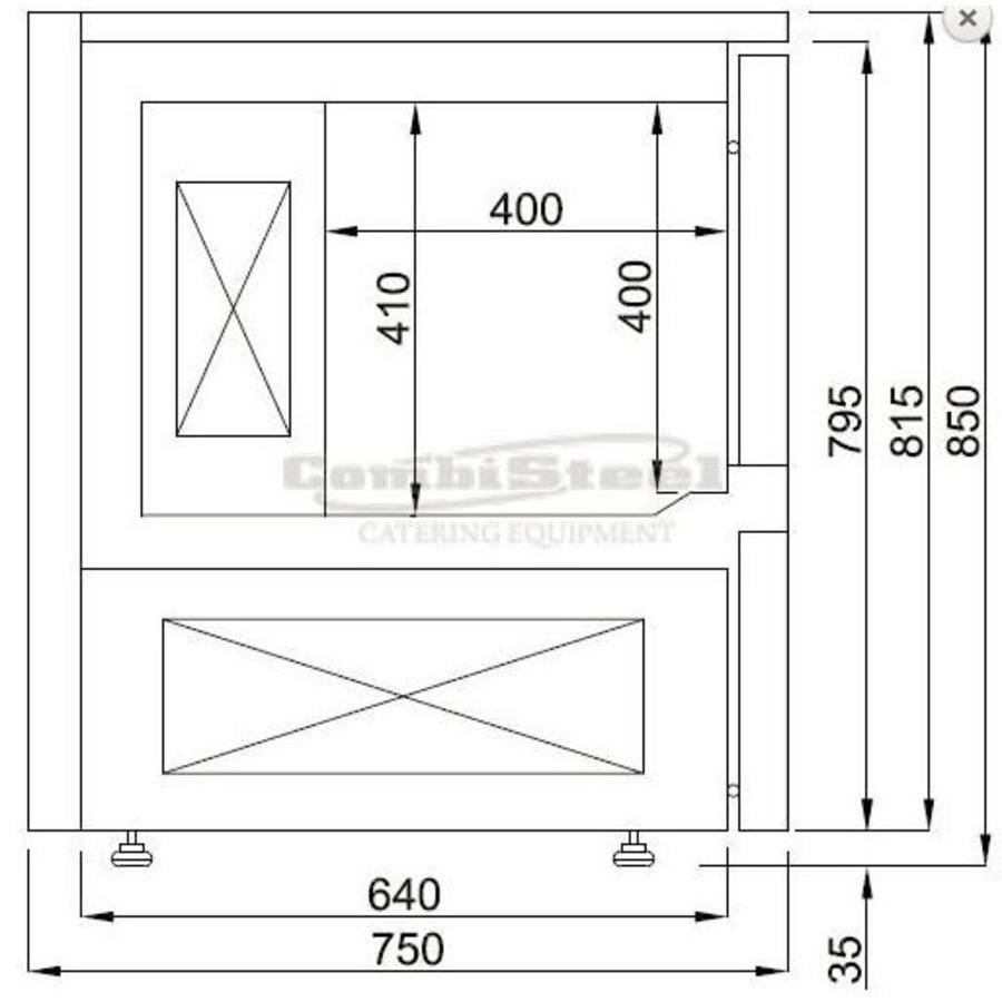 Congélateur rapide spacieux 580 watts | 5 x 1/1 GN