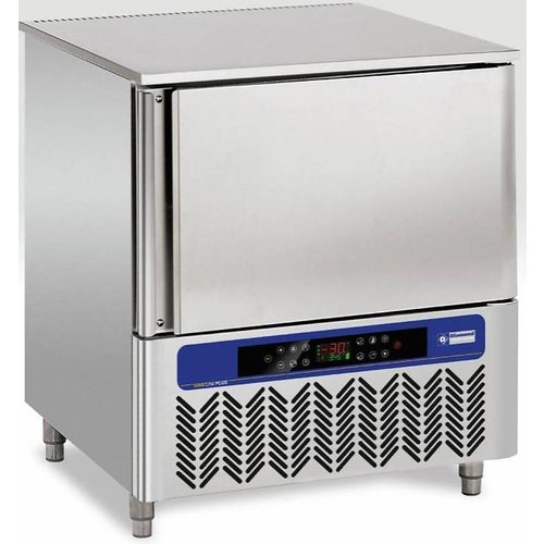  HorecaTraders Blast freezer stainless steel | 5x GN1/1 