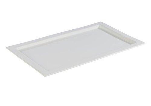  APS Plats gastronormes en porcelaine blanche | 3 tailles 