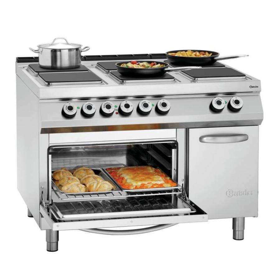 Cuisinière électrique professionnelle | 6 plaques de cuisson