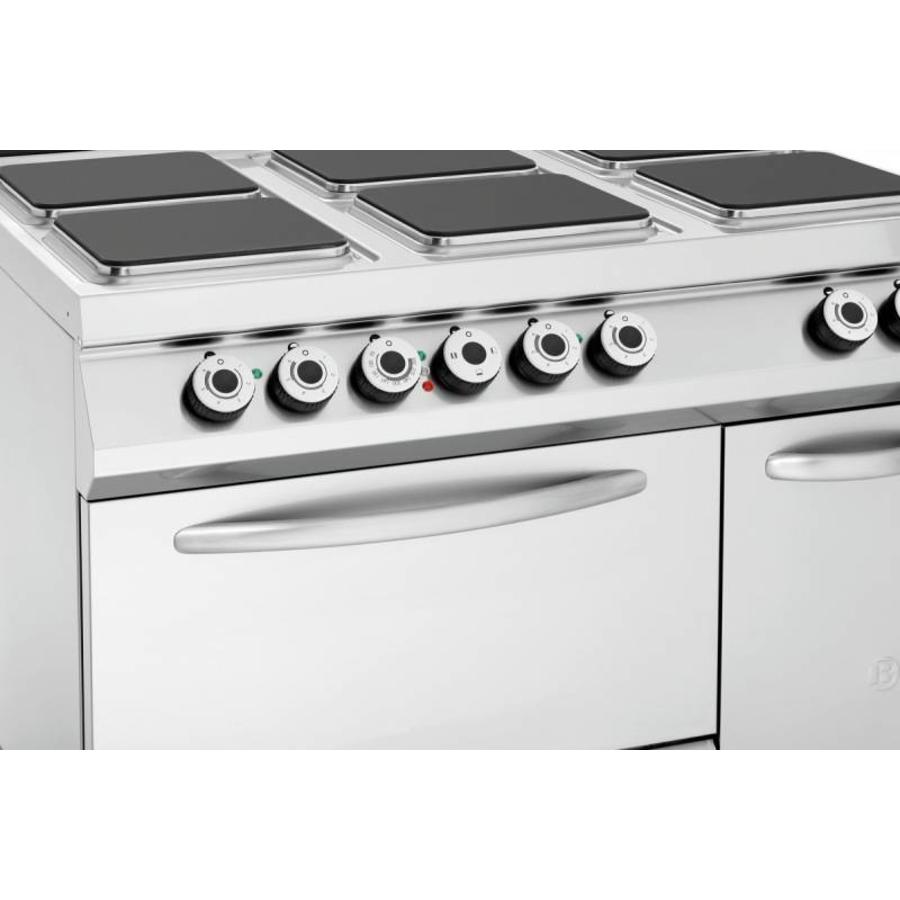 Cuisinière électrique professionnelle | 6 plaques de cuisson