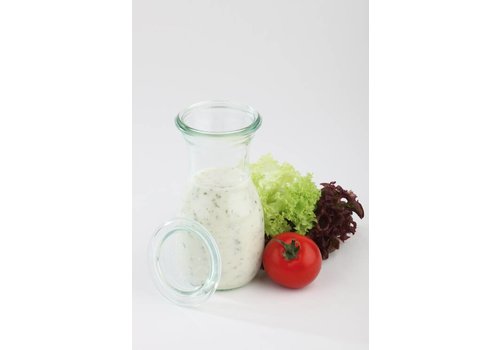  APS Weck Glasflaschen mit Deckel 0,25 L | 6 Stück 