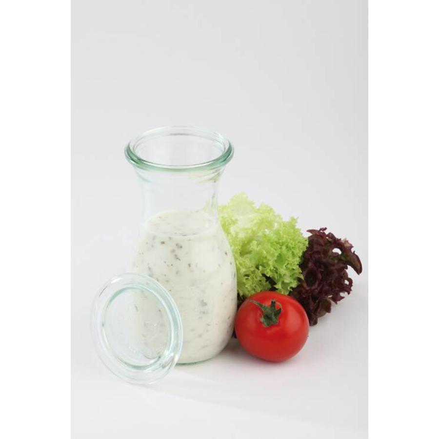 Bouteilles en verre Weck avec couvercle 0,25 L | 6 pièces