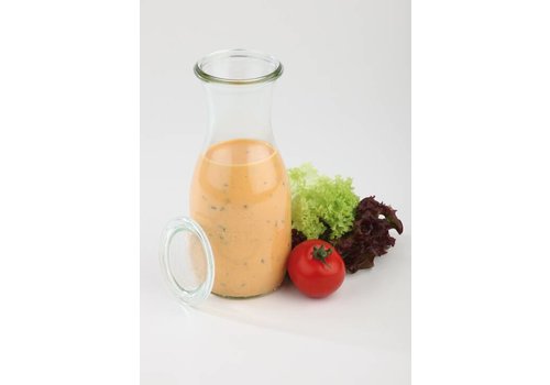 APS Bouteilles en verre Weck avec couvercle 0,50 L | 6 pièces 