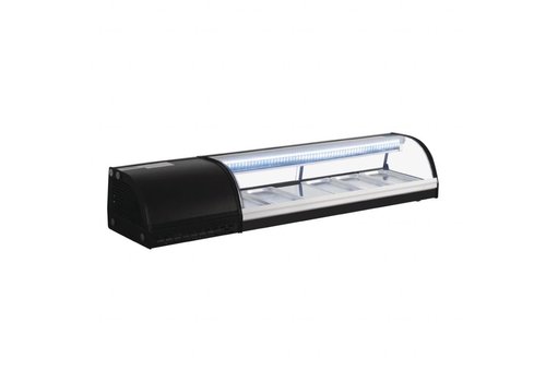  Polar Refrigerated Sushi Display Case | 5 x GN1/3 