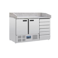 Pizza Workbench | Marble Top and Dough Trays | 257L