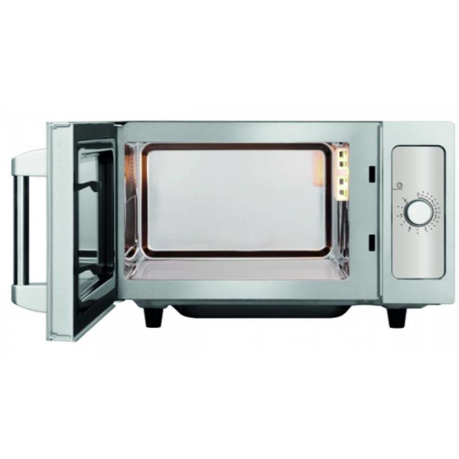 Stainless steel microwave with rotary knob