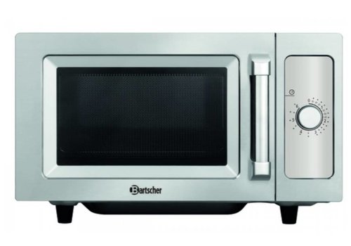  Bartscher Micro-ondes en acier inoxydable avec bouton rotatif 