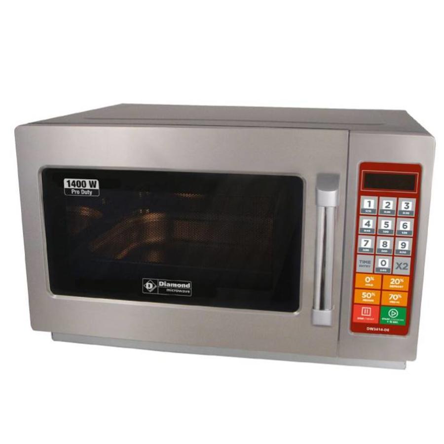 Stainless steel digital microwave