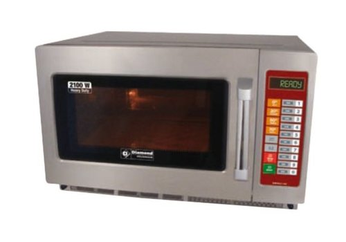 HorecaTraders digitale Mikrowelle aus Edelstahl 