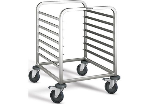  B.PRO Chariot à étagères en acier inoxydable | 7 x 1/1 GN | 66,2x73,3x84,5 cm 