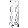 B.PRO Chariot à étagères en acier inoxydable | 18 x 1/1 GN | 46x61,3x164,5 cm