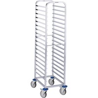Chariot à étagères en acier inoxydable | 18 x 1/1 GN | 46x61,3x164,5 cm