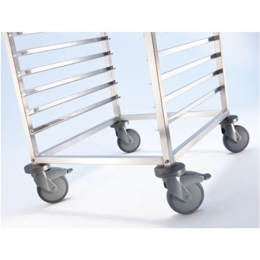 Chariot à étagères en acier inoxydable | 18 x 1/1 GN | 46x61,3x164,5 cm