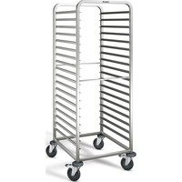 Chariot à étagères en acier inoxydable | 18 x 2/1 GN | 66,2x72,3x164,5 cm