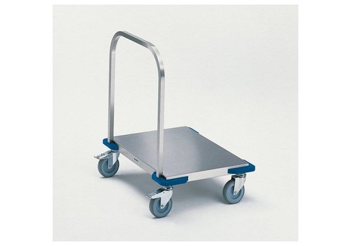  B.PRO Chariot à plateforme en acier inoxydable | 80 x 60 | 100 KG 