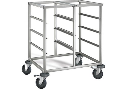  B.PRO Chariot à étagères en acier inoxydable | 8 x 1/1 GN | 81,2x62,5x90 cm 