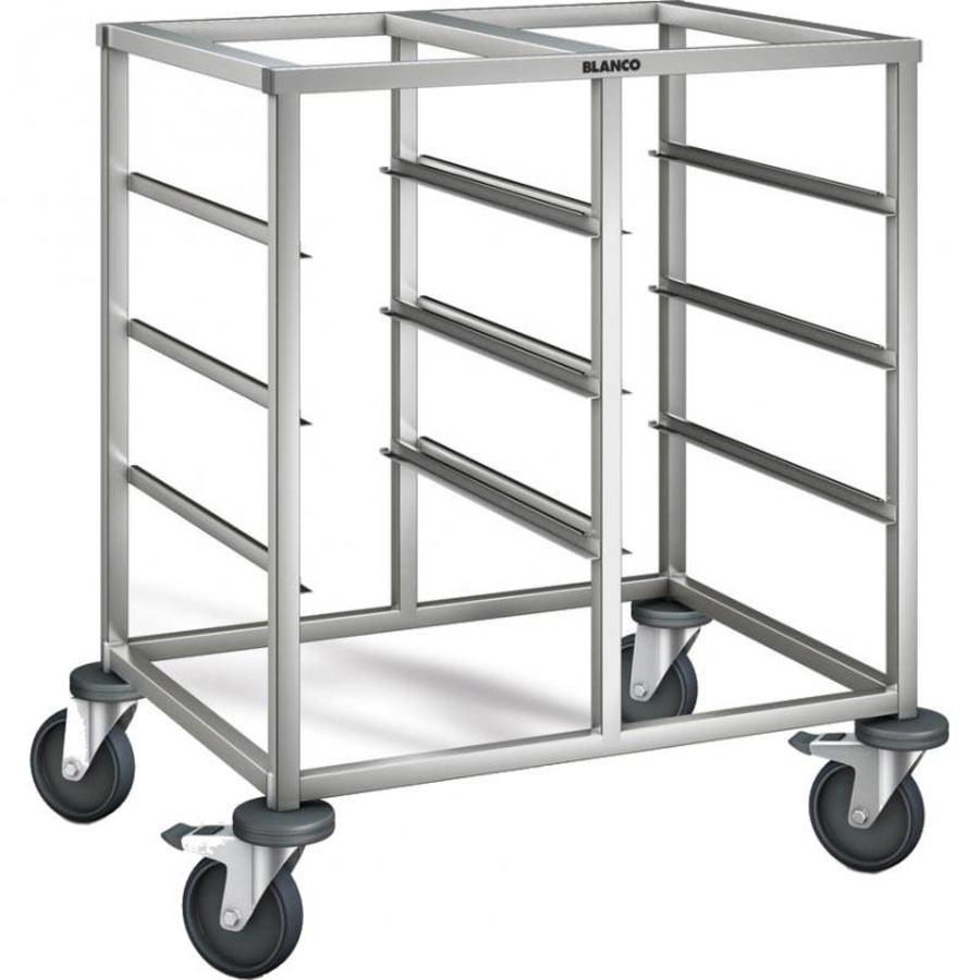 Chariot à étagères en acier inoxydable | 8 x 1/1 GN | 81,2x62,5x90 cm
