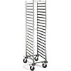 B.PRO Chariot à étagères en acier inoxydable | 20 x 1/1 GN | 46x61,3x180 cm