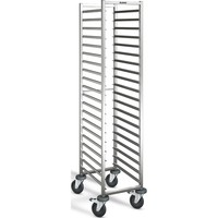 Chariot à étagères en acier inoxydable | 20 x 1/1 GN | 46x61,3x180 cm