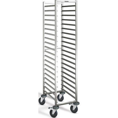  B.PRO Chariot à étagères en acier inoxydable | 20 x 1/1 GN | 46x61,3x180 cm 