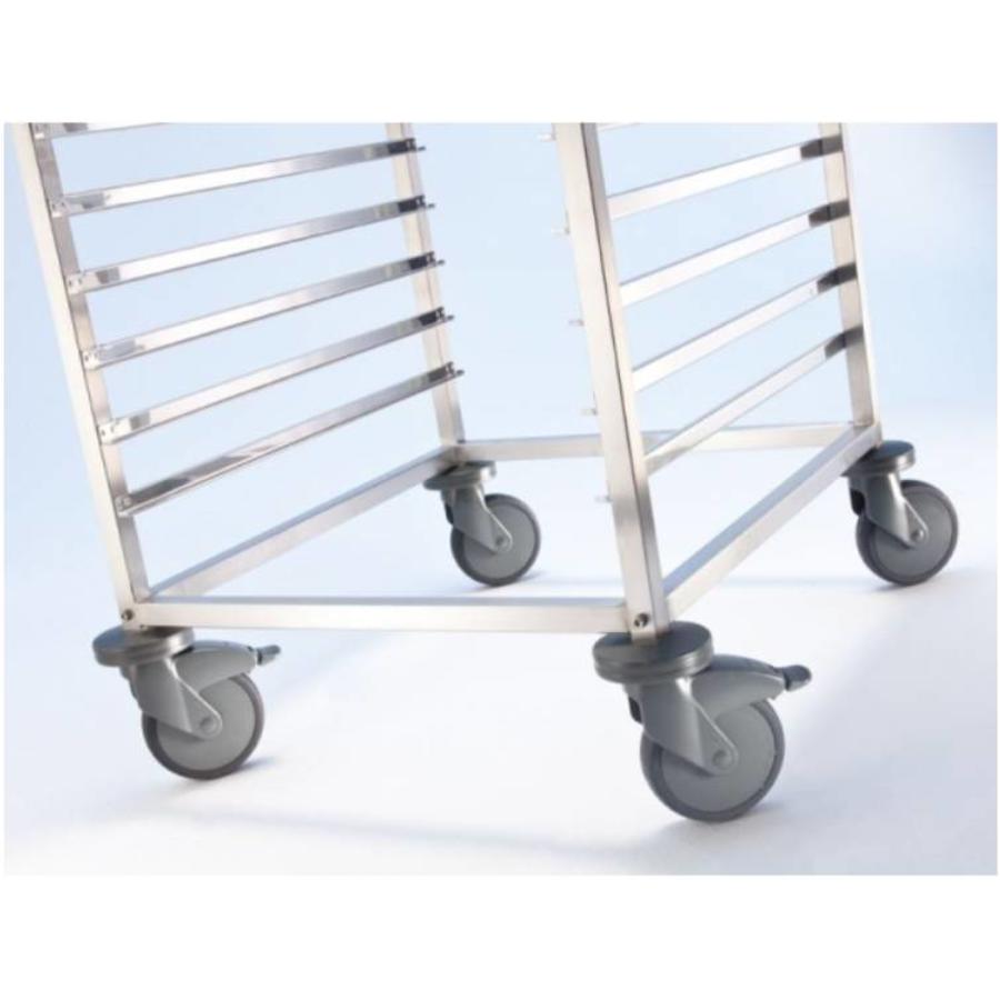 Chariot à étagères en acier inoxydable | 20 x 1/1 GN | 46x61,3x180 cm