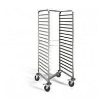 Chariot à étagères en acier inoxydable | 18 x 2/1 GN | 66,2x73,4x164,5 cm