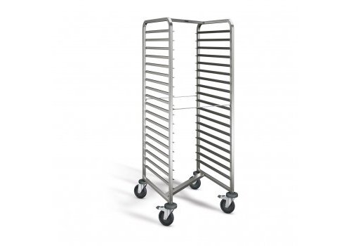  B.PRO Chariot à étagères en acier inoxydable | 18 x 2/1 GN | 66,2x73,4x164,5 cm 