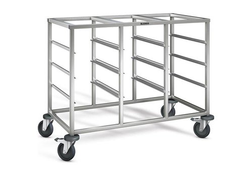  B.PRO Chariot à étagères en acier inoxydable | 12 x 1/1 GN | 116,5x62,5x90 cm 